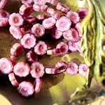 【6コセット】czech beads#チェコビーズflower 10㎜ lavender pink