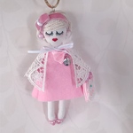 《送料無料》レースケープのピンクルルベちゃん