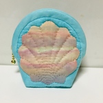 sunrise shell〜ハワイアンキルトのポーチ（ミニミニオレンジ）