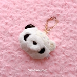 ホワイトちょこぱんぬいぐるみバッグチャーム♪