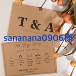 sananana0906様専用　　ウエディングタイムライン 