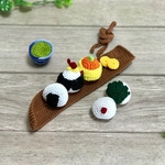 ミニミニおむすびお弁当セット♡あみぐるみ♡食べ物シリーズ⑦