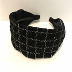 LINTON TWEED♡やっぱりブラックが好き♡シンプル カチューシャ♡幅広