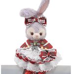 ステラ・ルー 服 コスチューム ケープ付赤チェックドレス 本体無 Sサイズ用）