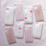 simple line  お花のiPhoneケース