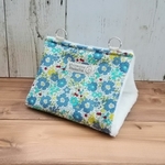 Lサイズ*冬用バードテント*花柄ブルー