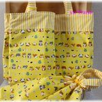 【M様オーダー品】入園グッズ3点セット☆イエロー柴犬とおにぎり柄
