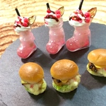 Hurry X'mas☆グラタンコロッケバーガー＆クランベリークリームチョコソーダセット