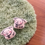 シンプルヤギのミニクッション🐐ー２点ー