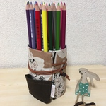24本色鉛筆入れ　くるくる　ロールペンケース