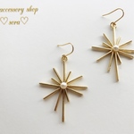 ♡再販×3♡大ぶりメタルチャームピアス／イヤリング