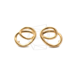 ERG-1181-MG【2個入り】ダブルラウンド ピアス,Double Round Post Earrings