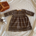 ベビー服☆ ノルディック柄のワンピース 80サイズ