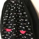  ♡モノトーンリボン×ピンク  長袖スモック♡ 