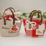 再販＊ﾐﾆﾁｭｱﾊﾞｯｸﾞ＊赤チェック２個セット