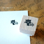 黒ねこの「OK」はんこ