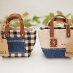 再販＊ﾐﾆﾁｭｱﾄｰﾄ2個セット＊ﾃﾞﾆﾑ×ﾁｪｯｸ