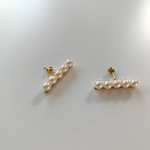 12／13 9:00販売開始💙バーラインパールピアス