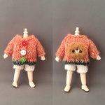 オビツ11 くまちゃんカーディガン　Fあ8