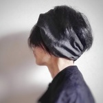ターバンなヘアバンド　デニム黒