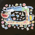 【普通紙】夏の思い出アルバムフレーク       ☺︎幼稚園·保育園の卒園アルバムにもぴったりのアルバムクラフトペーパー