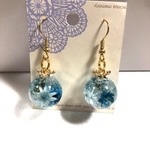 レジン　ピアス　深海に咲く花
