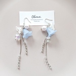 ゆれる silver flower ビジュー イヤリングorピアス