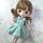 ジャンパースカート ミントグリーン プチブライス キューポッシュ