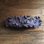革花のバレッタ  金具8cm　薄紫