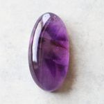 天然石＊トラピッチェ・アメジスト　オーバル　カボション＊ルース　42 ct