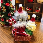 クリスマスHappy Box＊グレー・レモンイエローくま