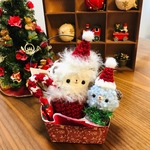 クリスマスHappy Box＊ホワイト・パステルブルーくま