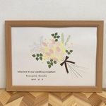 指先スタンプ台紙「bouquet」