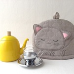 ＊オーダーtok様＊猫のティーコゼ（リネン）