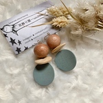 《限定》vintage wood ball・dull blue