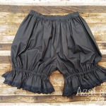 ミドル丈レースドロワーズ黒☆かぼちゃパンツ☆ブルマ☆【定番商品】