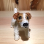 フェルト犬 ジャックラッセルテリア　スムースさん　<MW231>