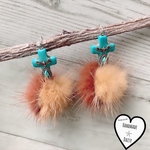 Turquoise✟Cross コンチョ ファーピアス