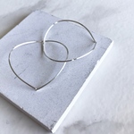 silver925   Curves  large フープピアス