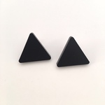 【サンカク！ブラック  ピアス or イヤリング】