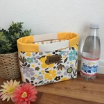 シンプル バッグインバッグ～北欧イエローフラワー～ 