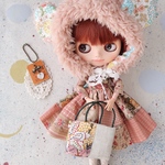 ＊パッチワーク柄ワンピース＊1239＊７点セット＊ブライスアウトフィット＊ blythe outfit＊ブライス ＊