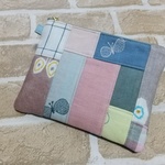 【訳ありsale】《mina perhonen》chouchoパッチ＊フラットポーチ＊パステル