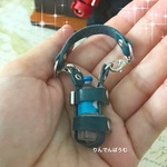 再再再再再再再販　ペットボトルストラップ　ミニボトル付ブルー