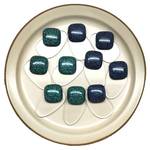 8Ｐ✴カボション緑2P青2Pクリアプレート4Pセット/ハンドメイド材料　アクセサリーパーツ