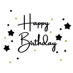 お誕生日 飾り レターバナー   男前文字