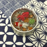 金魚マグネット　白×赤