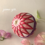 直径約8㎝手まり「菊」帯紫