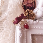 strawberry heart ♡ lace ring