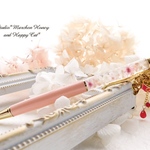【ハーバリウムボールペン】*Butterfly Pen*【メタリックライトピンク】